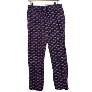 Men's Club Room Charter Club Medium‎ Pajama pants w/American Flag print cotton